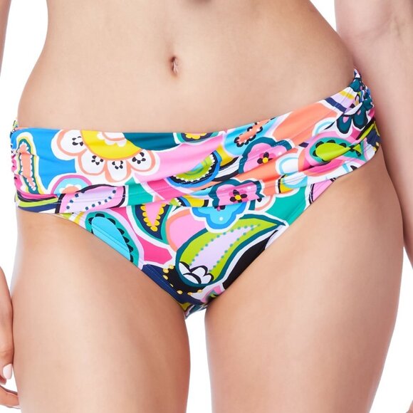 Bleu by Rod Beattie Printed Sarong Hipster Bikini Bottoms - Picture 1 of 8